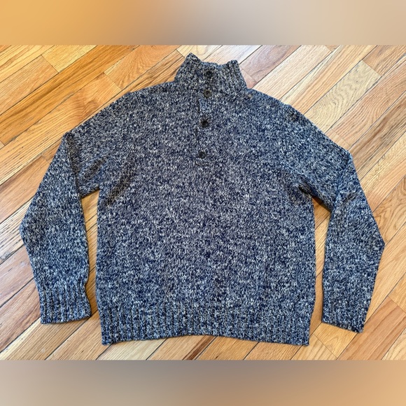 VTG Polo Ralph Lauren Men’s Size XL Chunky Knit Button Neck Pullover Sweater - Picture 2 of 13